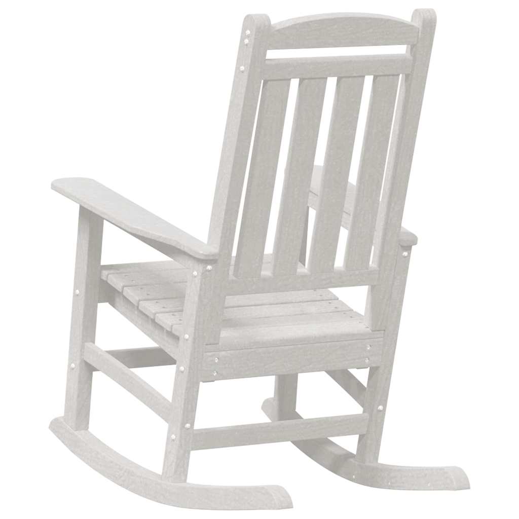 Garden Rocking Chair White 70 x 92 x 108cm HDPE